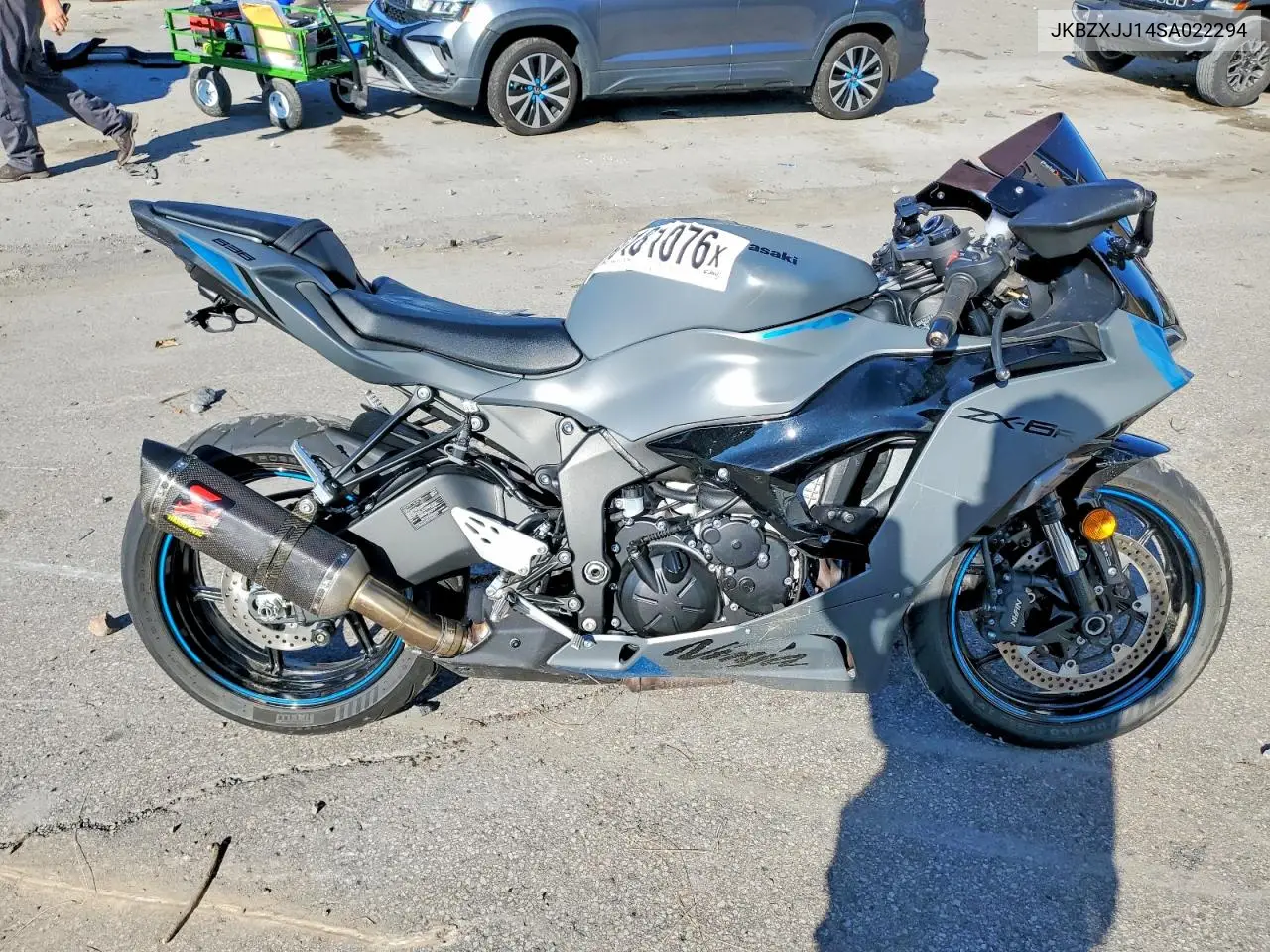 2025 Kawasaki Zx636 K VIN: JKBZXJJ14SA022294 Lot: 60181076