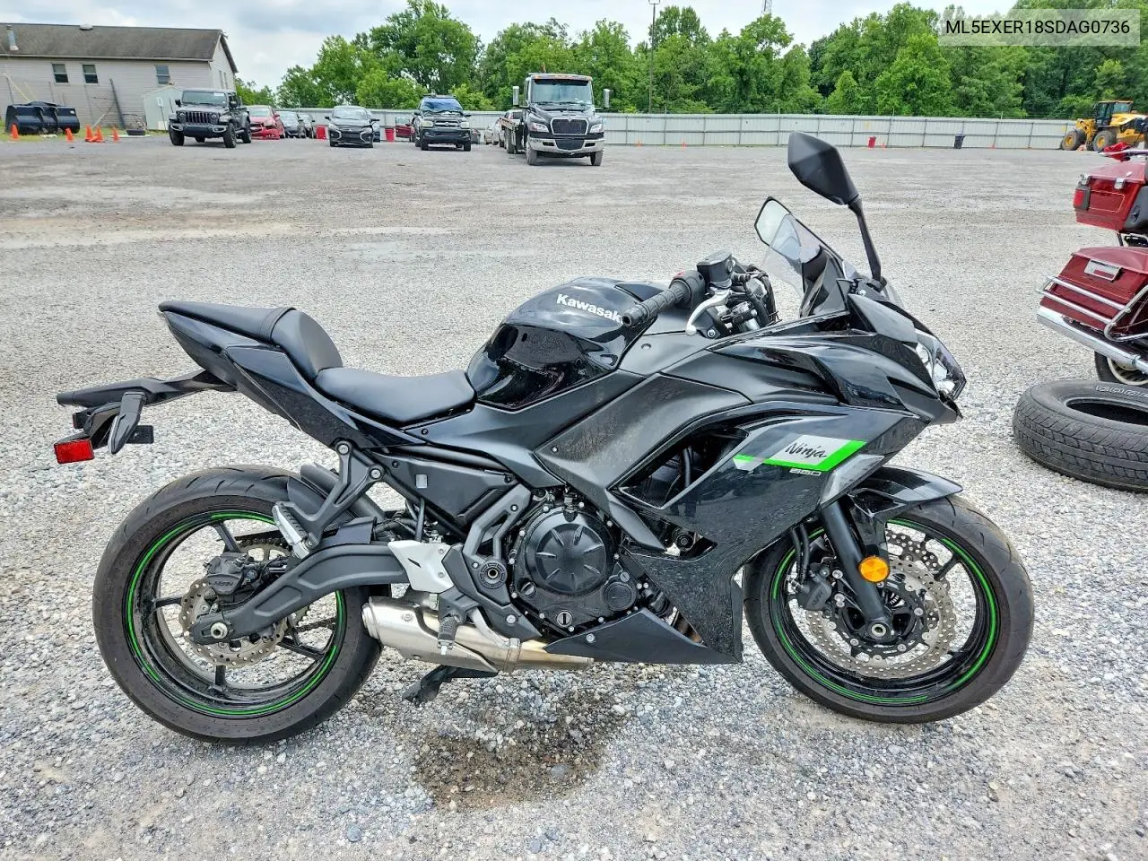 2025 Kawasaki Ex650 R VIN: ML5EXER18SDAG0736 Lot: 60435266
