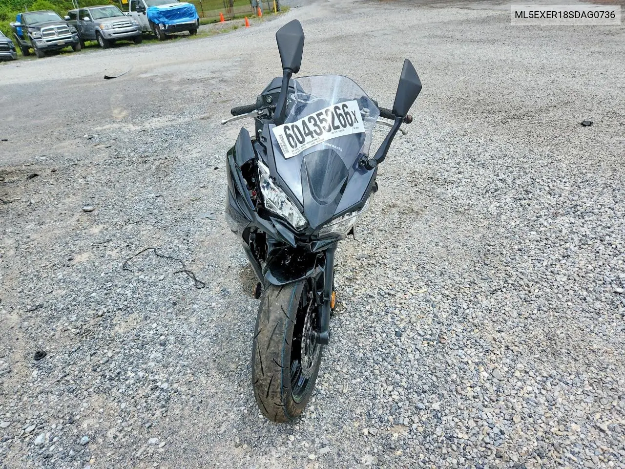 2025 Kawasaki Ex650 R VIN: ML5EXER18SDAG0736 Lot: 60435266
