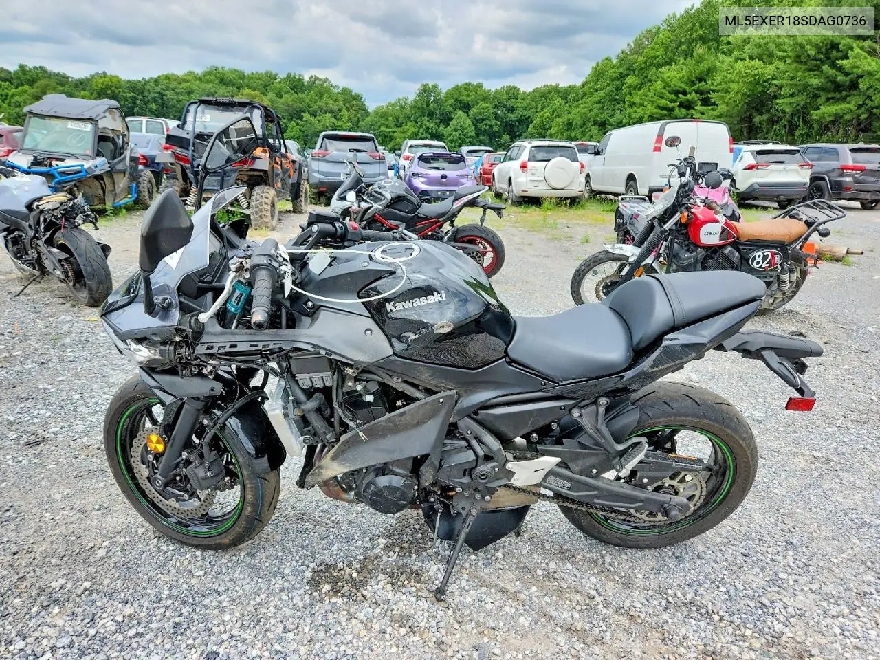 2025 Kawasaki Ex650 R VIN: ML5EXER18SDAG0736 Lot: 60435266