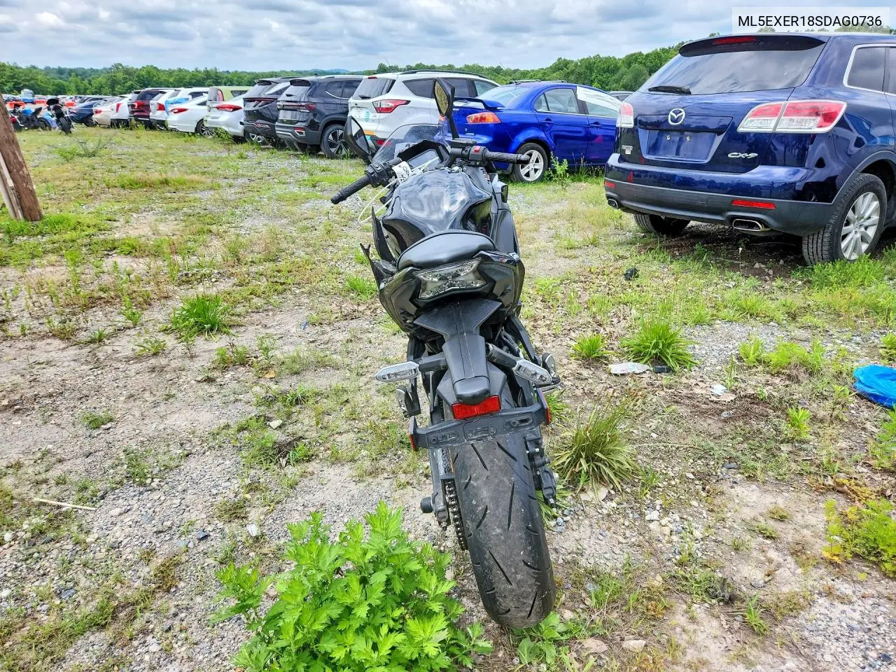 2025 Kawasaki Ex650 R VIN: ML5EXER18SDAG0736 Lot: 60435266