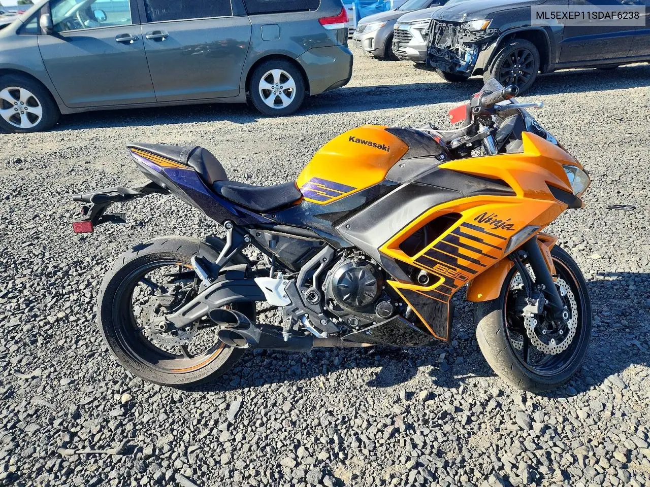2025 Kawasaki Ex650 P VIN: ML5EXEP11SDAF6238 Lot: 60693486