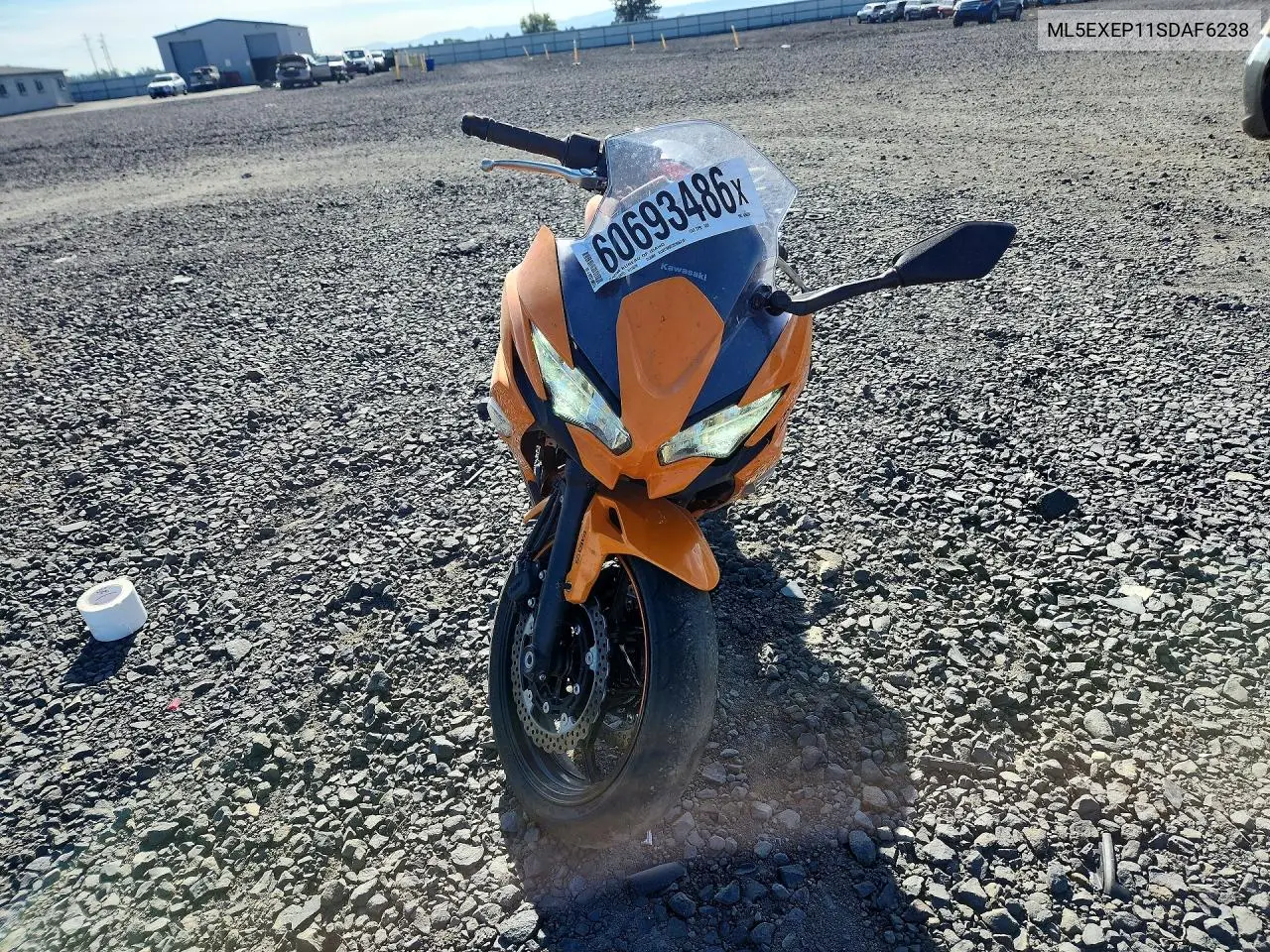 2025 Kawasaki Ex650 P VIN: ML5EXEP11SDAF6238 Lot: 60693486