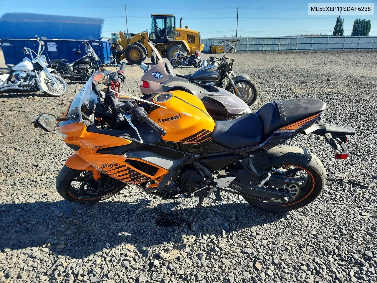 2025 Kawasaki Ex650 P VIN: ML5EXEP11SDAF6238 Lot: 60693486