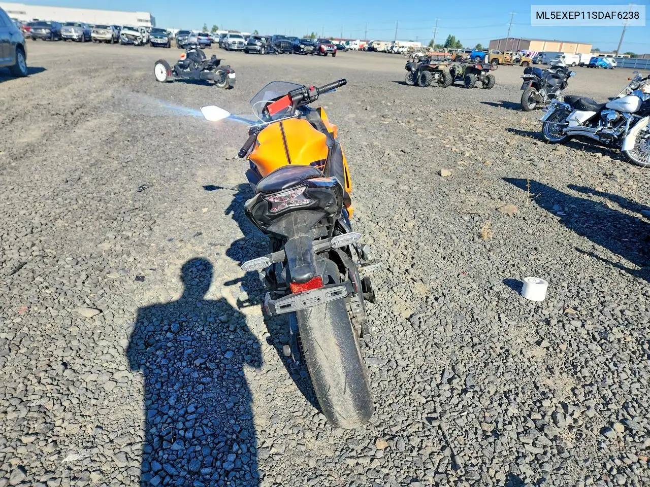 2025 Kawasaki Ex650 P VIN: ML5EXEP11SDAF6238 Lot: 60693486