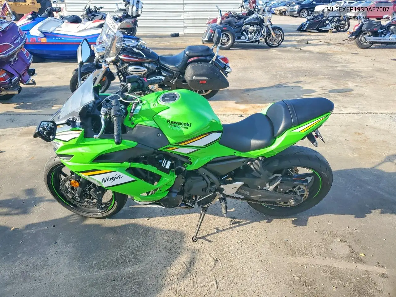 2025 Kawasaki Ex650 P VIN: ML5EXEP19SDAF7007 Lot: 60926626