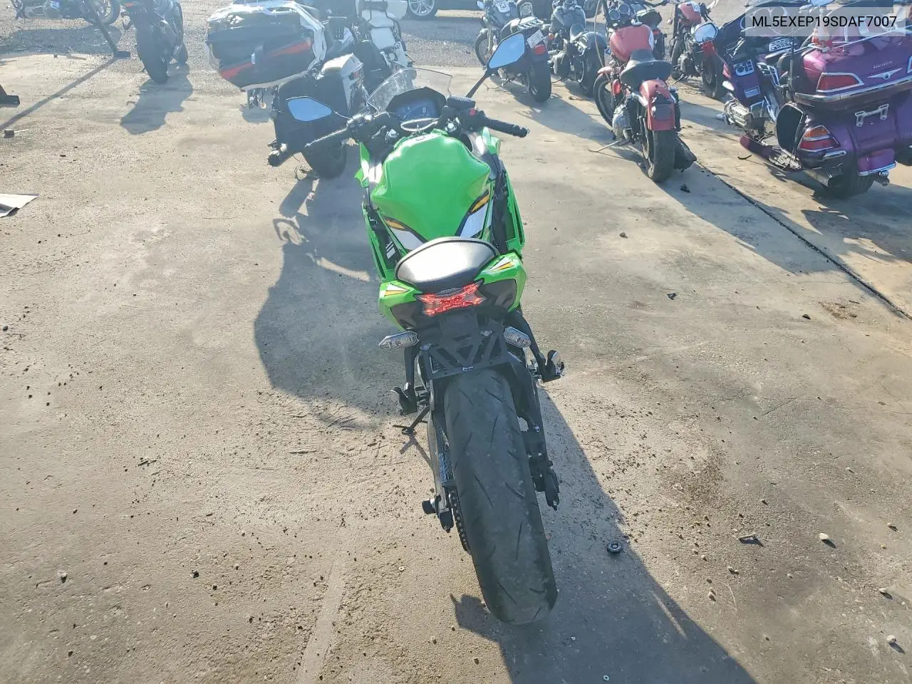 2025 Kawasaki Ex650 P VIN: ML5EXEP19SDAF7007 Lot: 60926626
