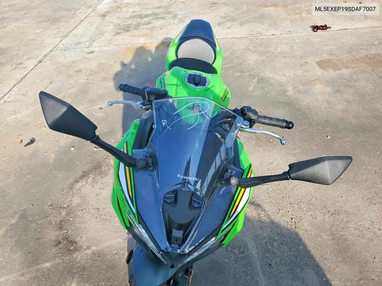 2025 Kawasaki Ex650 P VIN: ML5EXEP19SDAF7007 Lot: 60926626