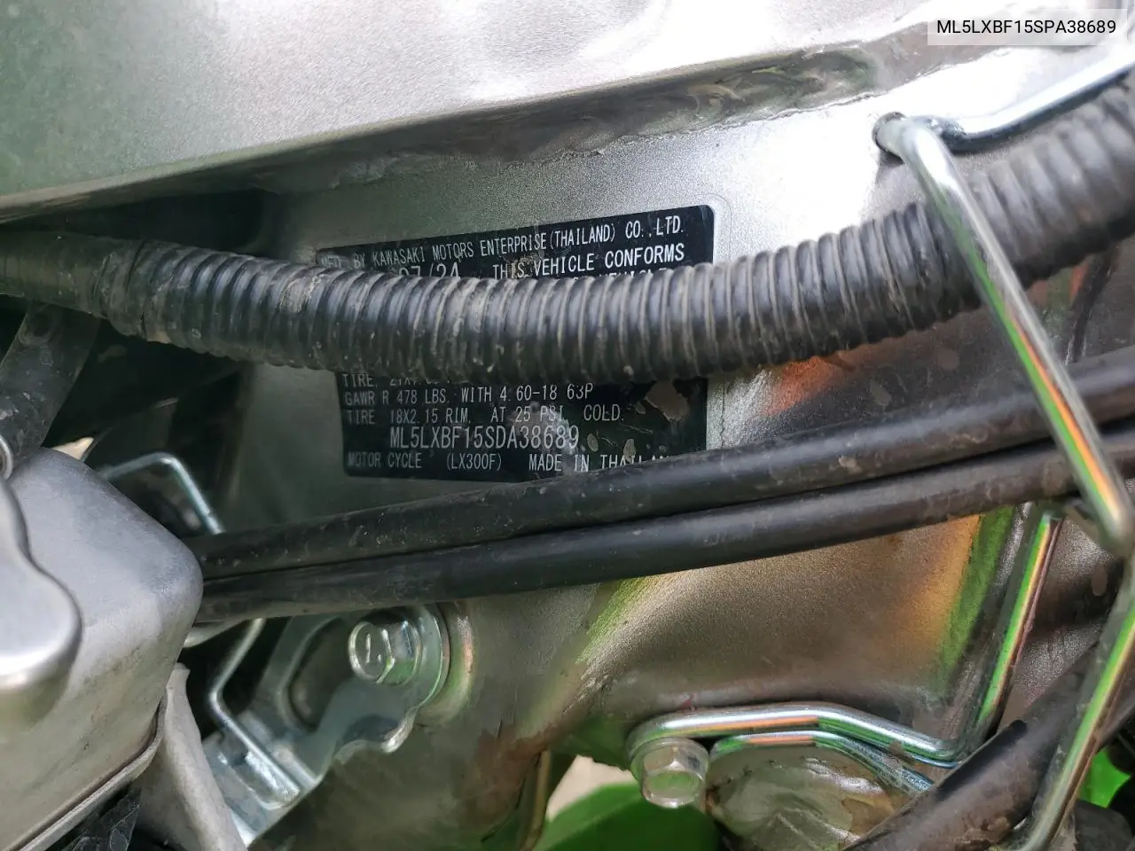 ML5LXBF15SPA38689 2025 Kawasaki Klx300 F