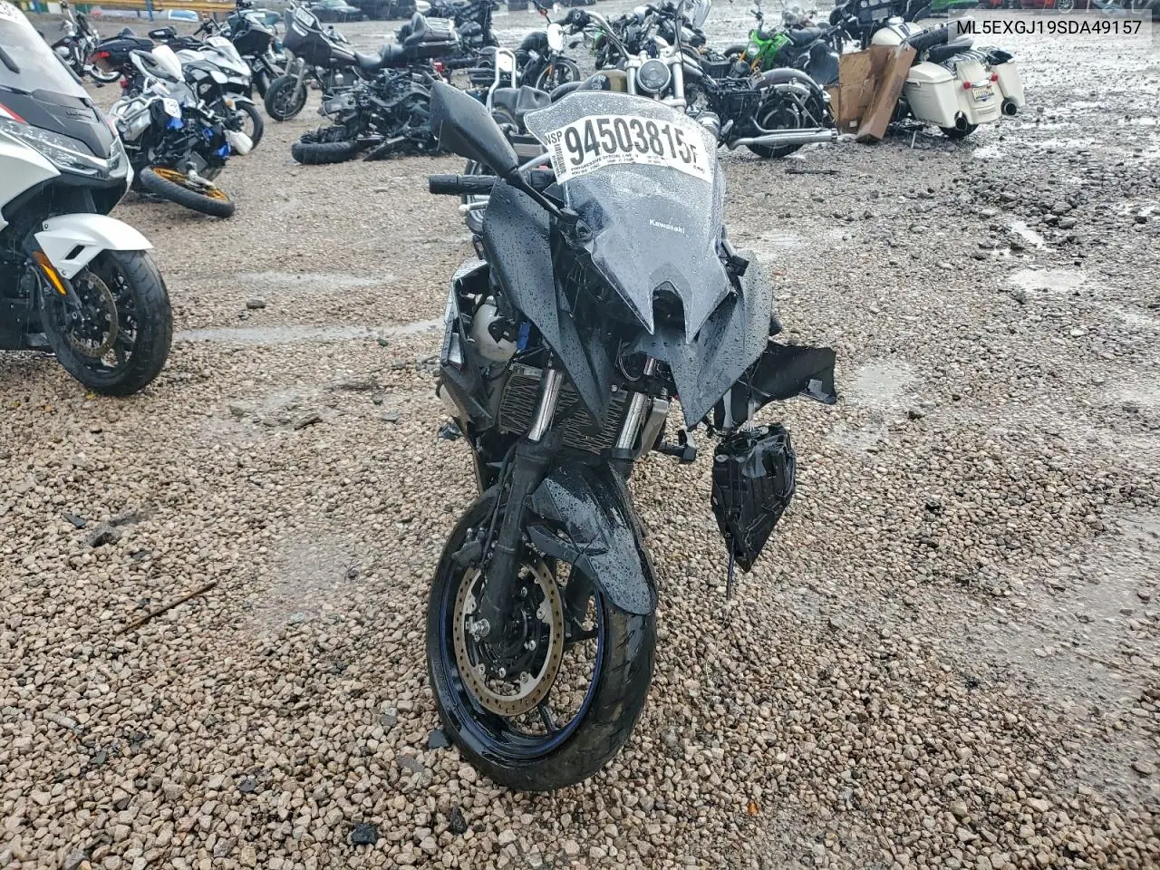 2025 Kawasaki Ex500 A VIN: ML5EXGJ19SDA49157 Lot: 94503815