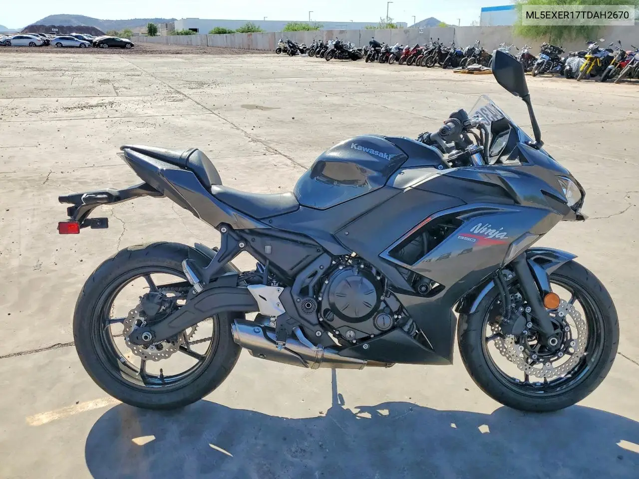 2026 Kawasaki Ex650 R VIN: ML5EXER17TDAH2670 Lot: 56526436