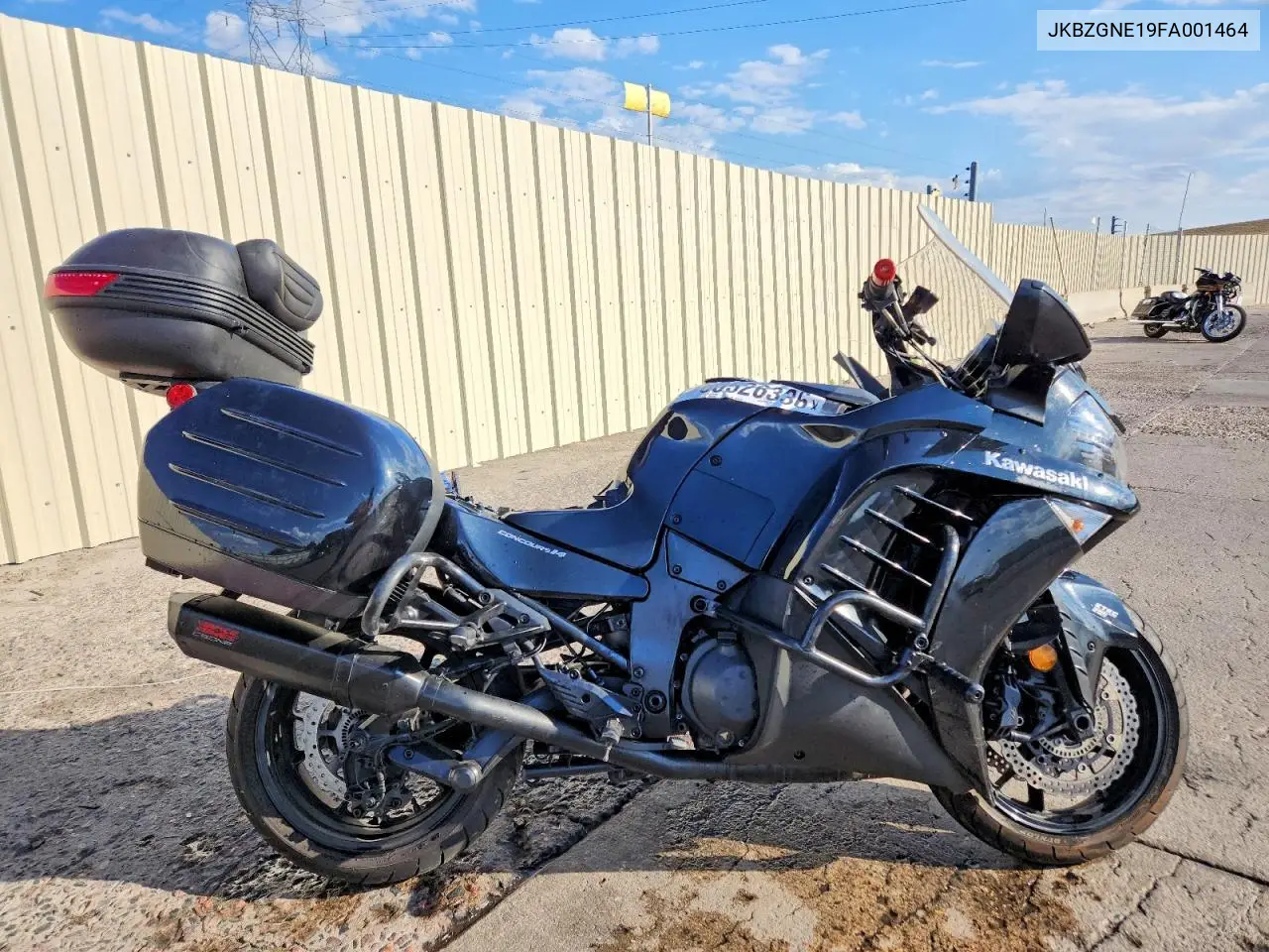 2015 Kawasaki Zg1400 E VIN: JKBZGNE19FA001464 Lot: 60526336