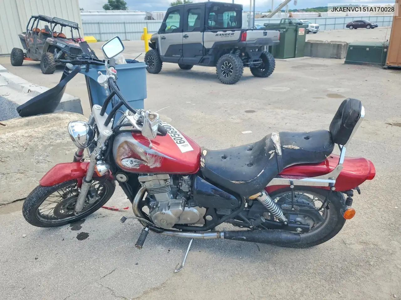 2001 Kawasaki Vulcan 500 VIN: JKAENVC151A170028 Lot: 60569076