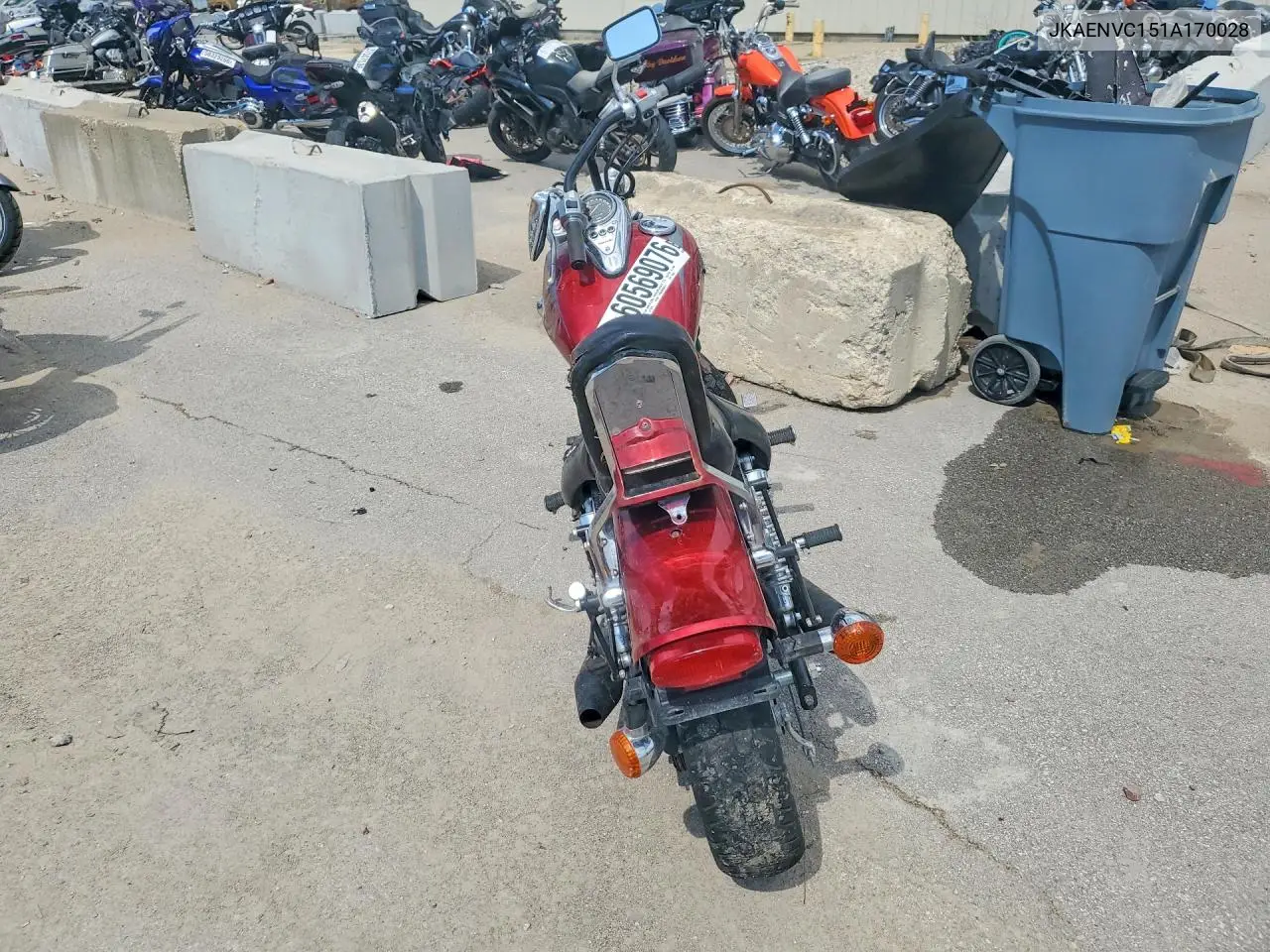 2001 Kawasaki Vulcan 500 VIN: JKAENVC151A170028 Lot: 60569076
