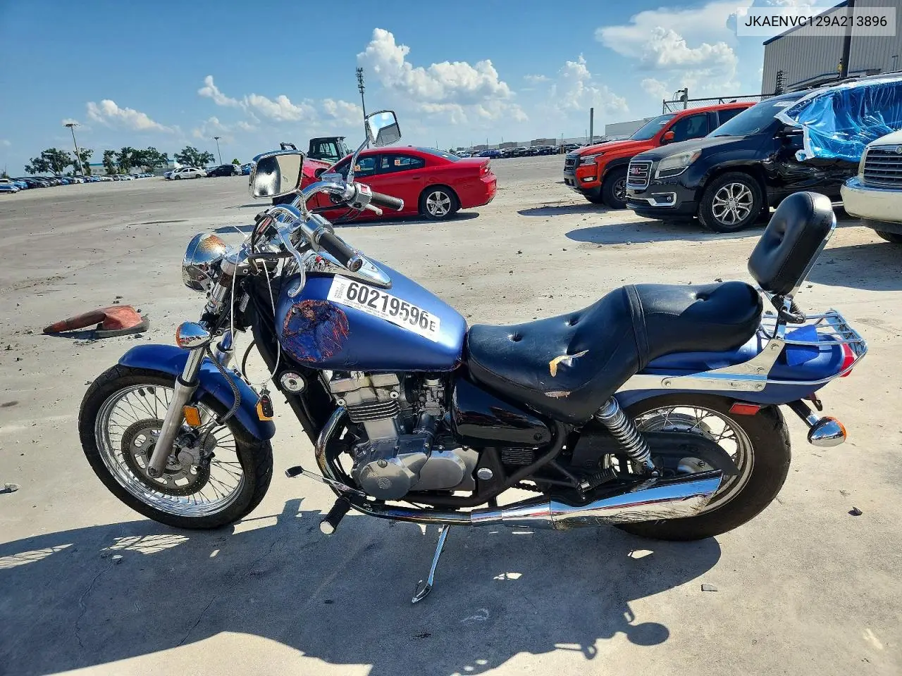 2009 Kawasaki En500 C VIN: JKAENVC129A213896 Lot: 60219596