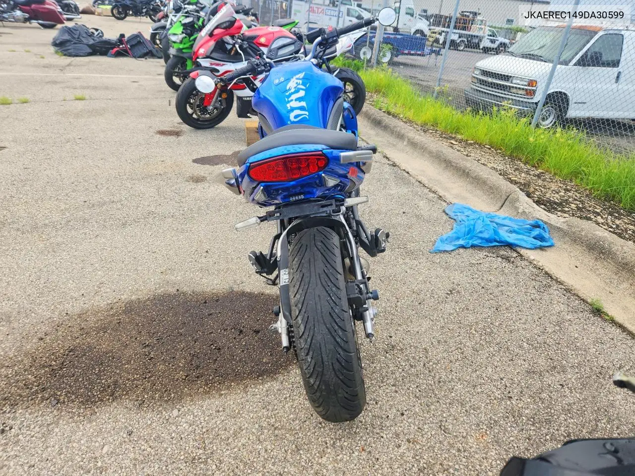 2009 Kawasaki Er650 C VIN: JKAEREC149DA30599 Lot: 60406526