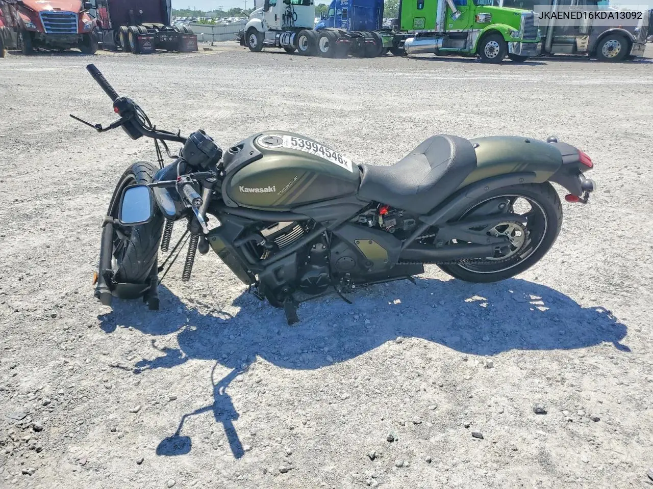 2019 Kawasaki En650 D VIN: JKAENED16KDA13092 Lot: 53994546