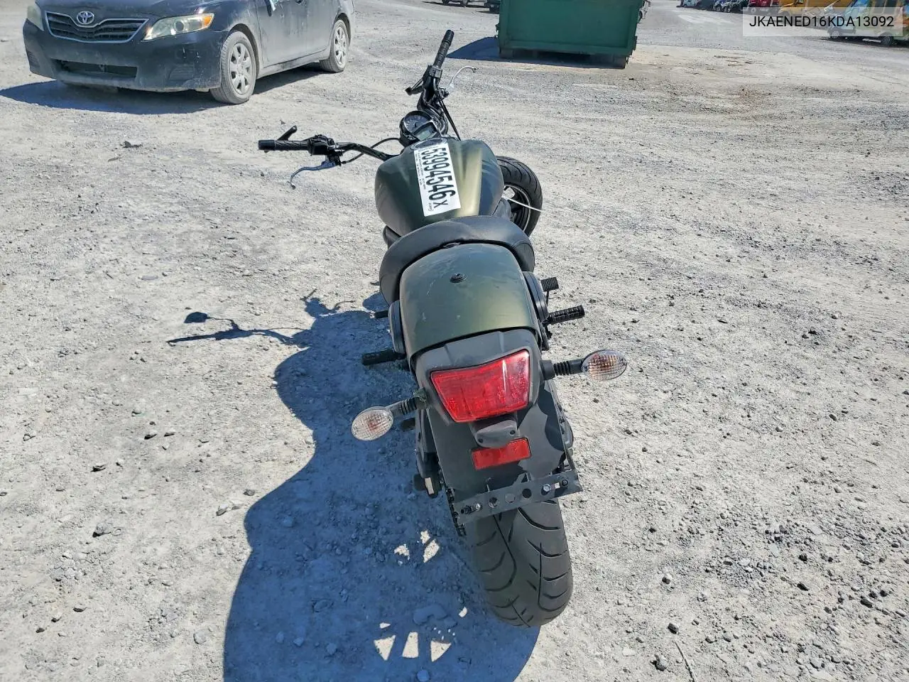 2019 Kawasaki En650 D VIN: JKAENED16KDA13092 Lot: 53994546