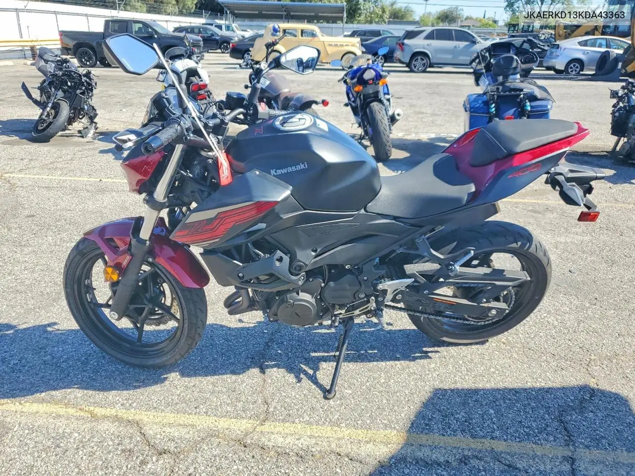2019 Kawasaki Er400 D VIN: JKAERKD13KDA43363 Lot: 55835376