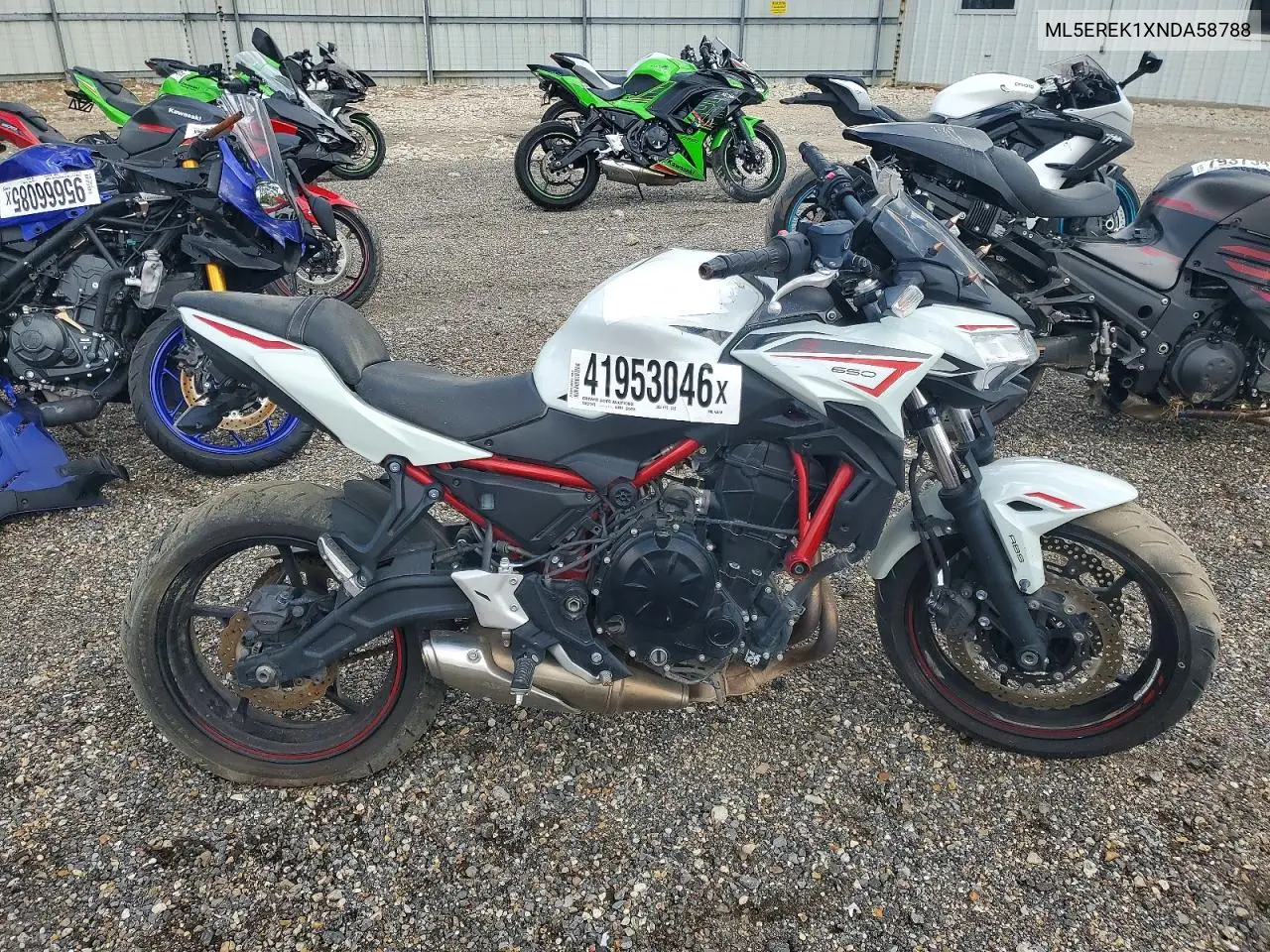 2022 Kawasaki Er650 K VIN: ML5EREK1XNDA58788 Lot: 41953046