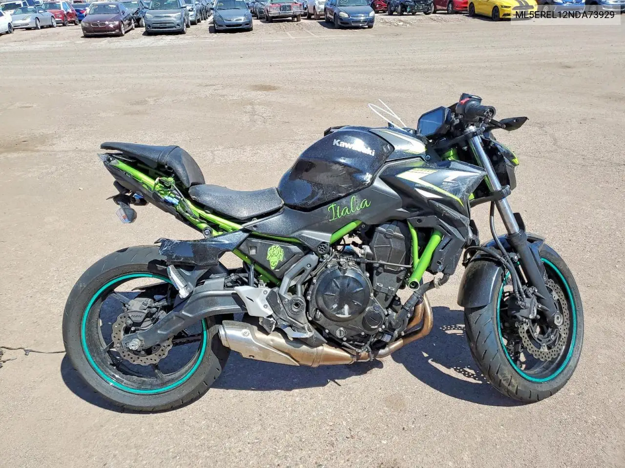 2022 Kawasaki Er650 L VIN: ML5EREL12NDA73929 Lot: 49599016