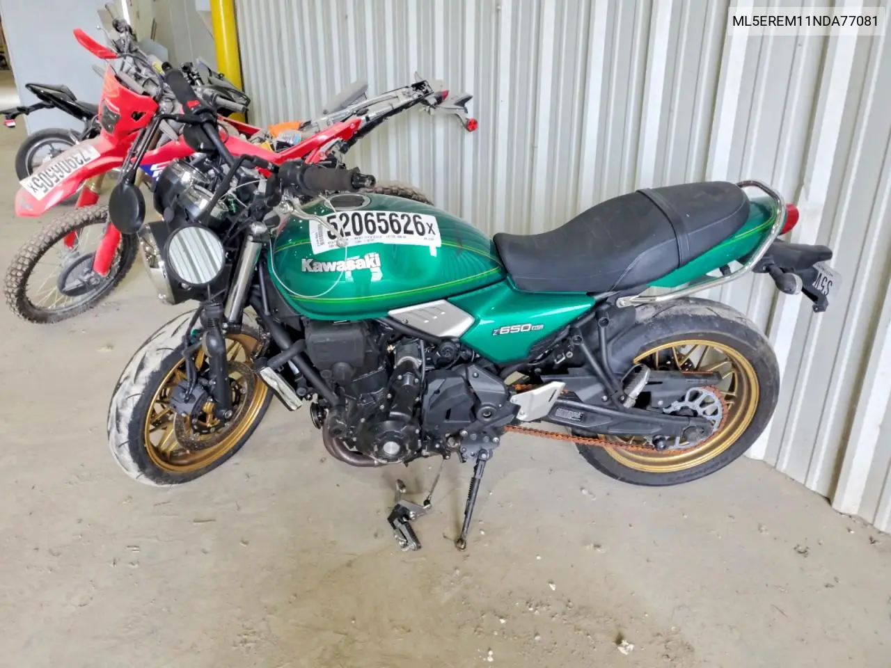 2022 Kawasaki Er650 M VIN: ML5EREM11NDA77081 Lot: 52065626