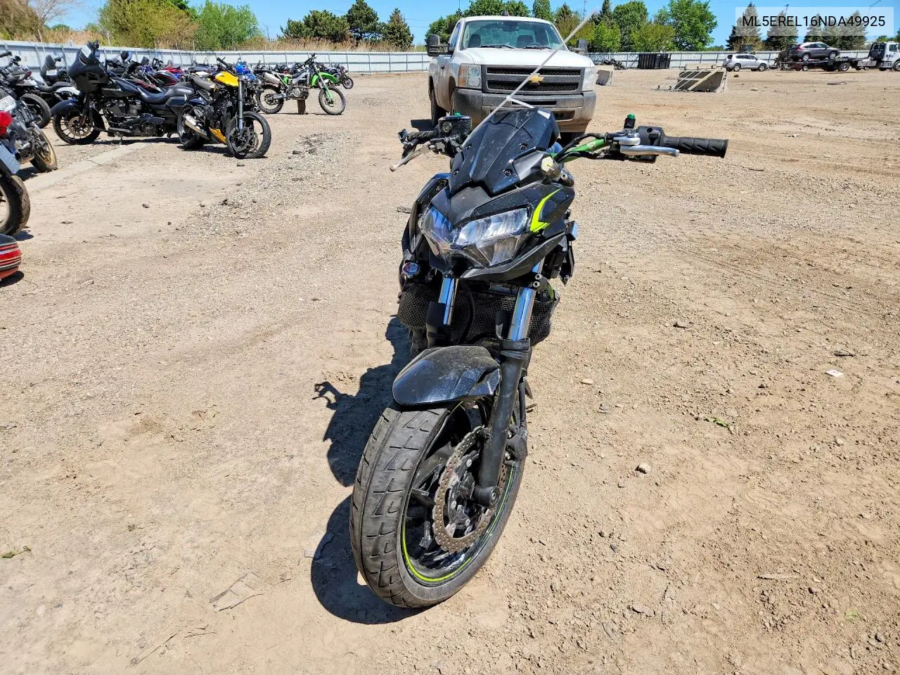 2022 Kawasaki Er650 L VIN: ML5EREL16NDA49925 Lot: 52898976