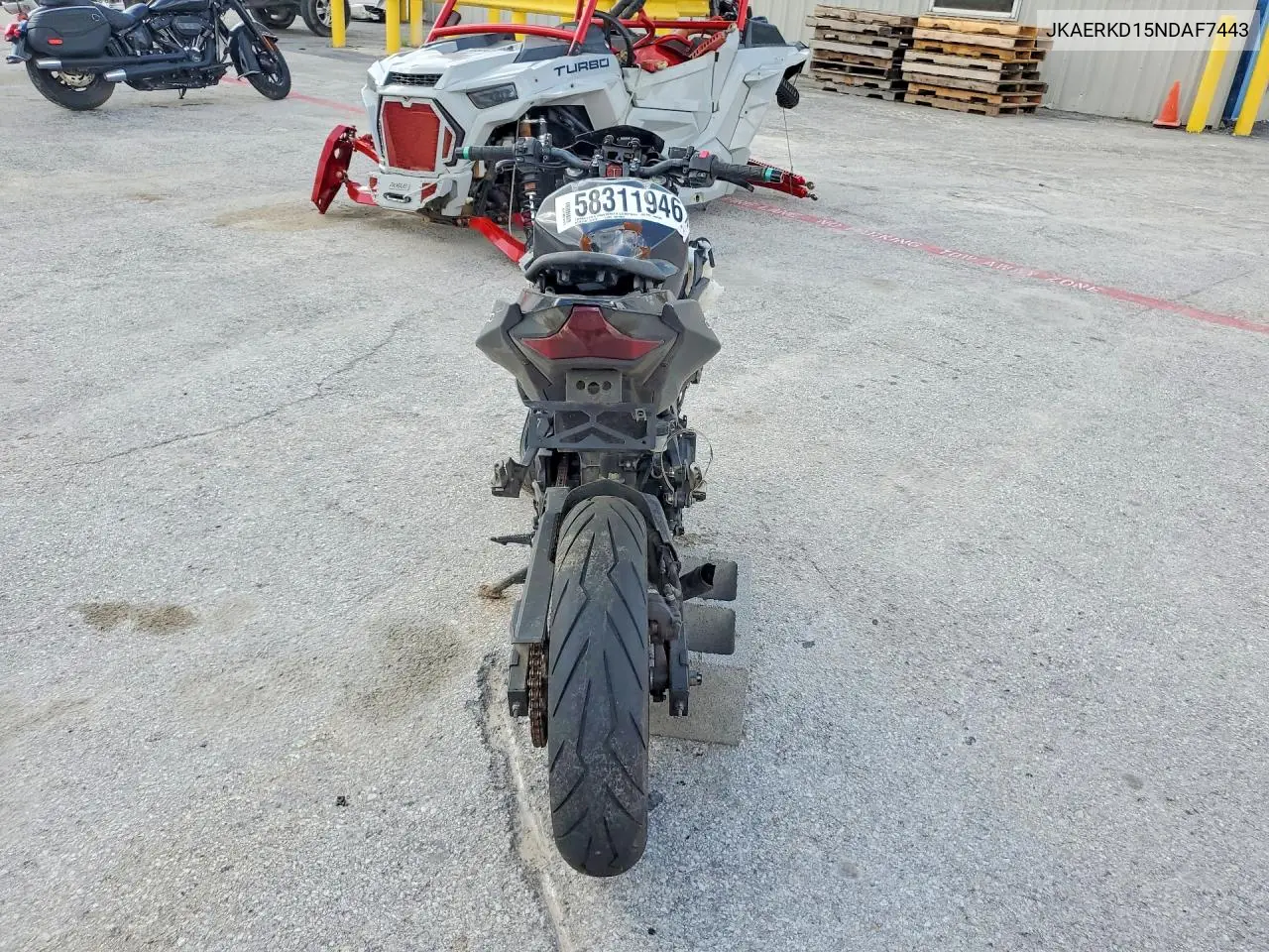 2022 Kawasaki Er400 D VIN: JKAERKD15NDAF7443 Lot: 58311946