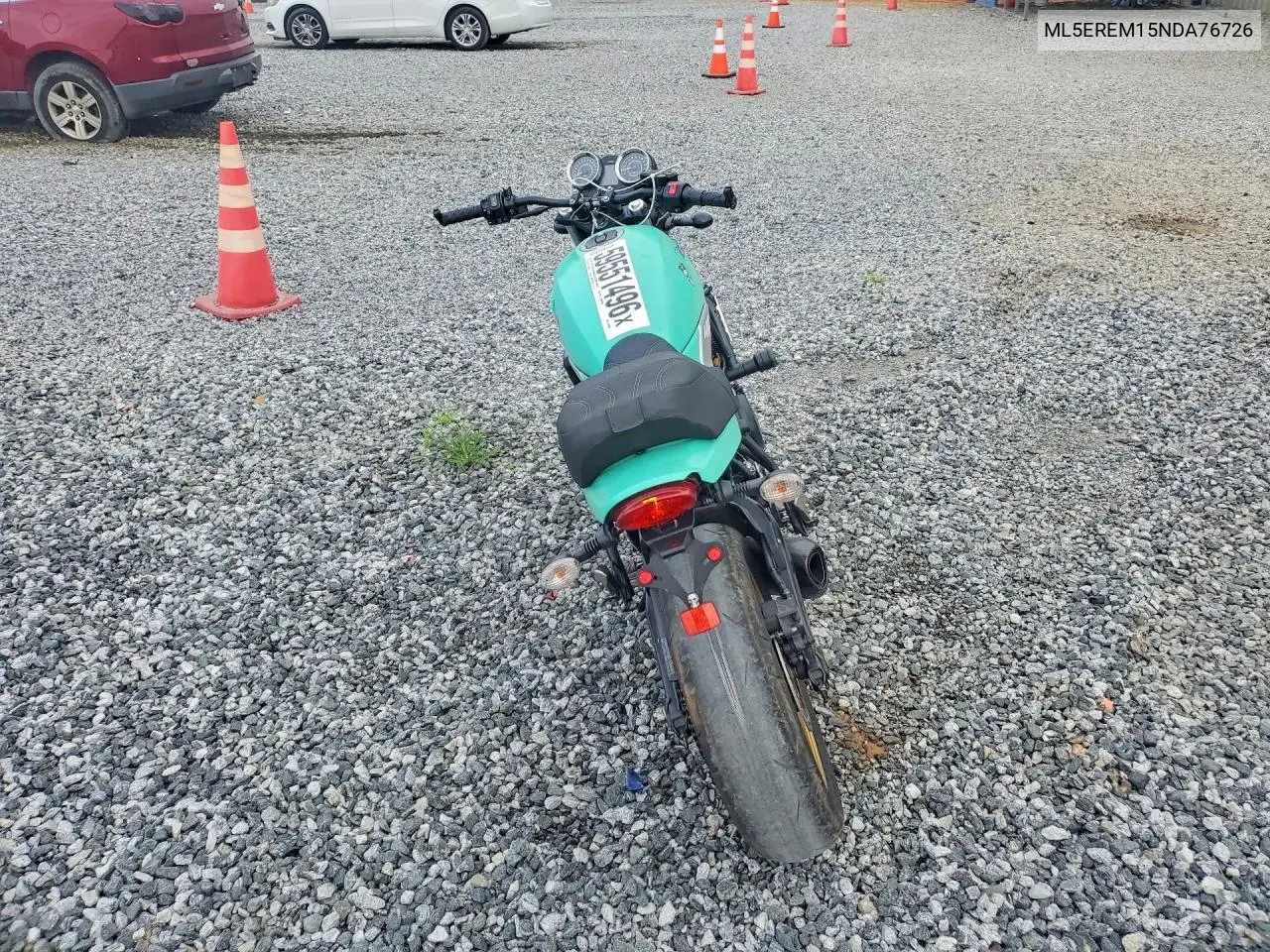 2022 Kawasaki Er650 M VIN: ML5EREM15NDA76726 Lot: 59551496