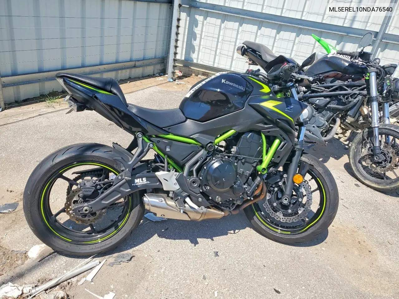 2022 Kawasaki Er650 L VIN: ML5EREL10NDA76540 Lot: 61135146