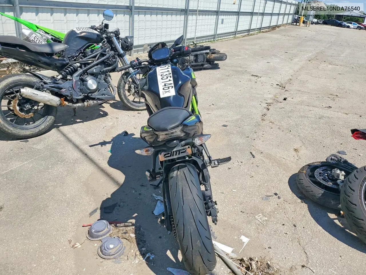 2022 Kawasaki Er650 L VIN: ML5EREL10NDA76540 Lot: 61135146