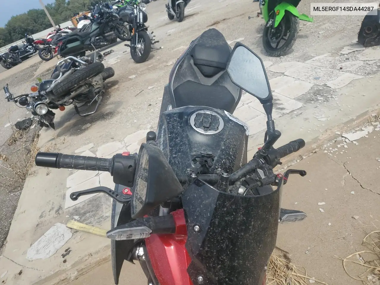 2025 Kawasaki Er500 VIN: ML5ERGF14SDA44287 Lot: 80914105