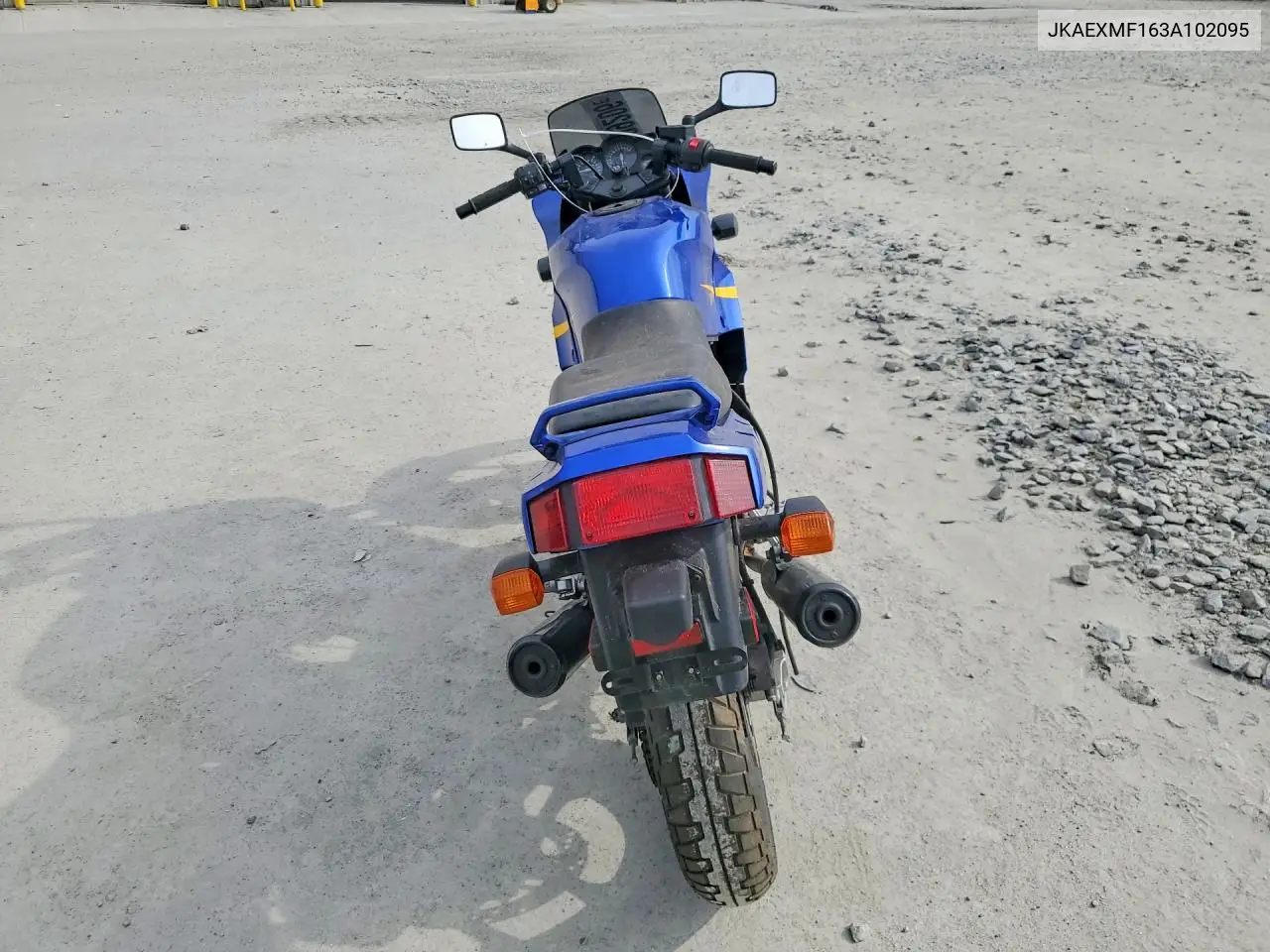 2003 Kawasaki Ex250 F VIN: JKAEXMF163A102095 Lot: 47909206