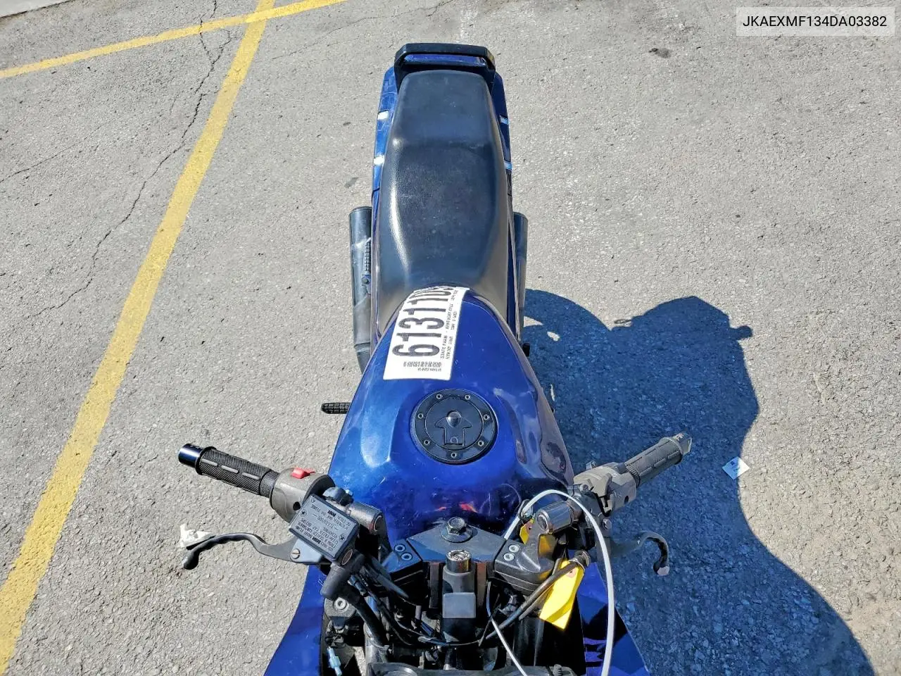2004 Kawasaki Ex250 F VIN: JKAEXMF134DA03382 Lot: 61311096