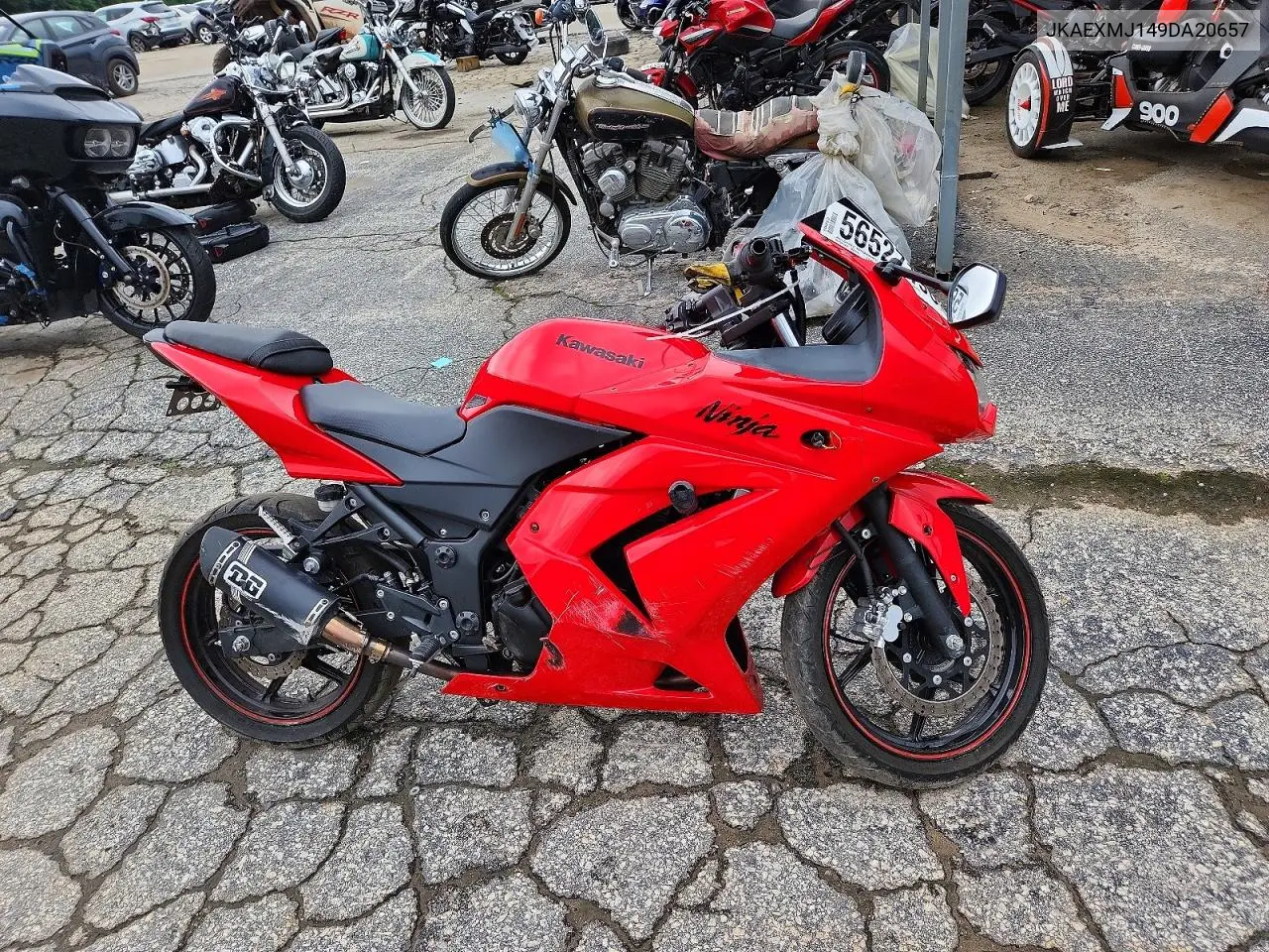 2009 Kawasaki Ex250 J VIN: JKAEXMJ149DA20657 Lot: 56527196
