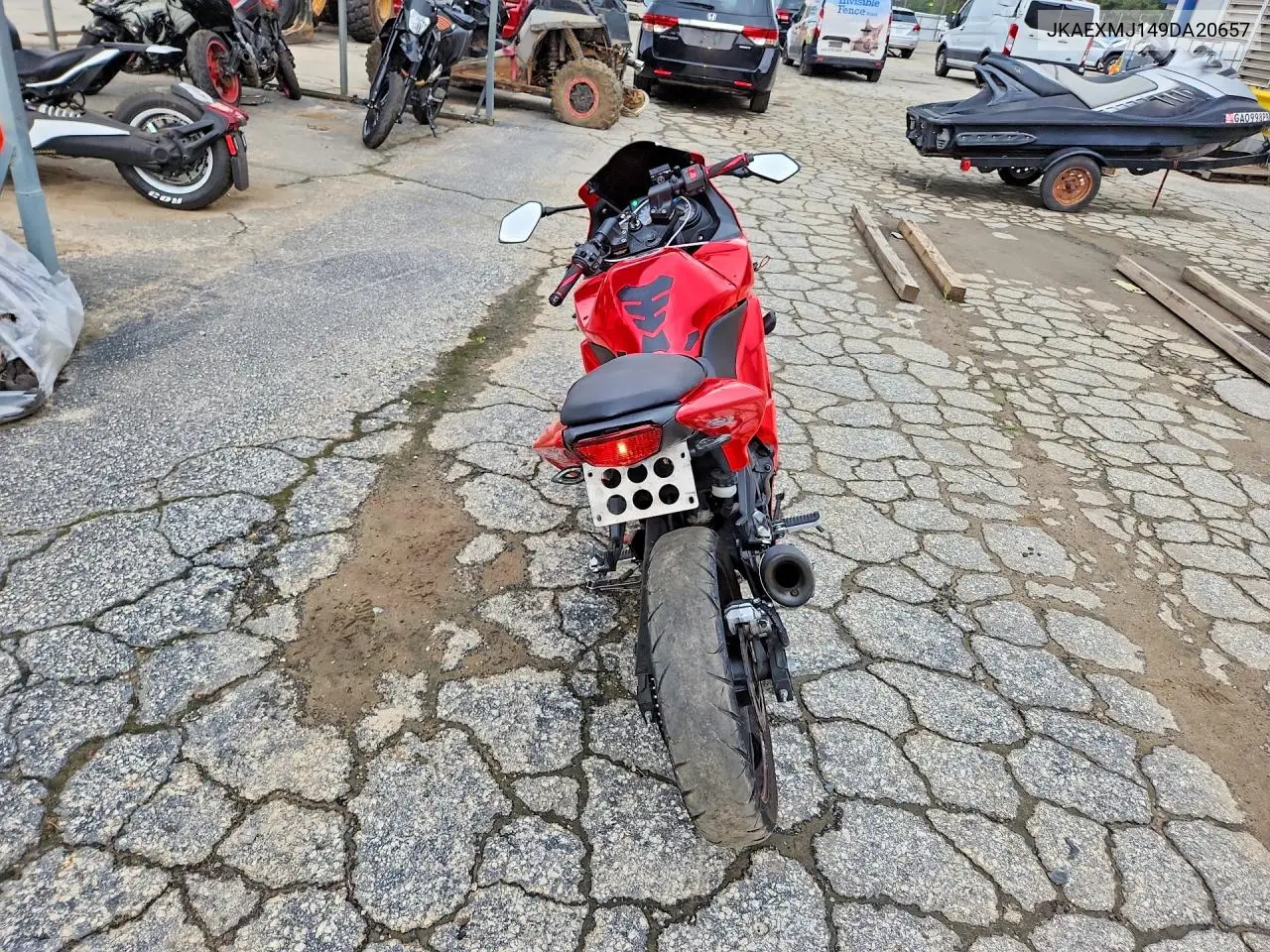 2009 Kawasaki Ex250 J VIN: JKAEXMJ149DA20657 Lot: 56527196