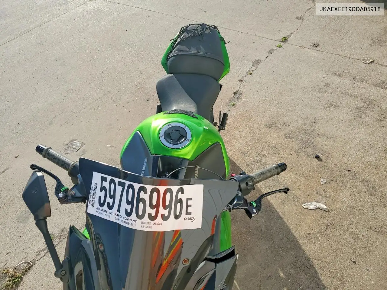 2012 Kawasaki Ex650 Ec VIN: JKAEXEE19CDA05918 Lot: 59796996