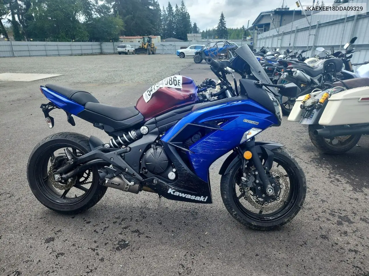 2013 Kawasaki Ex650 E VIN: JKAEXEE18DDA09329 Lot: 54754086