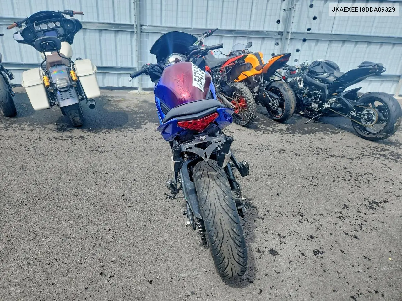 2013 Kawasaki Ex650 E VIN: JKAEXEE18DDA09329 Lot: 54754086