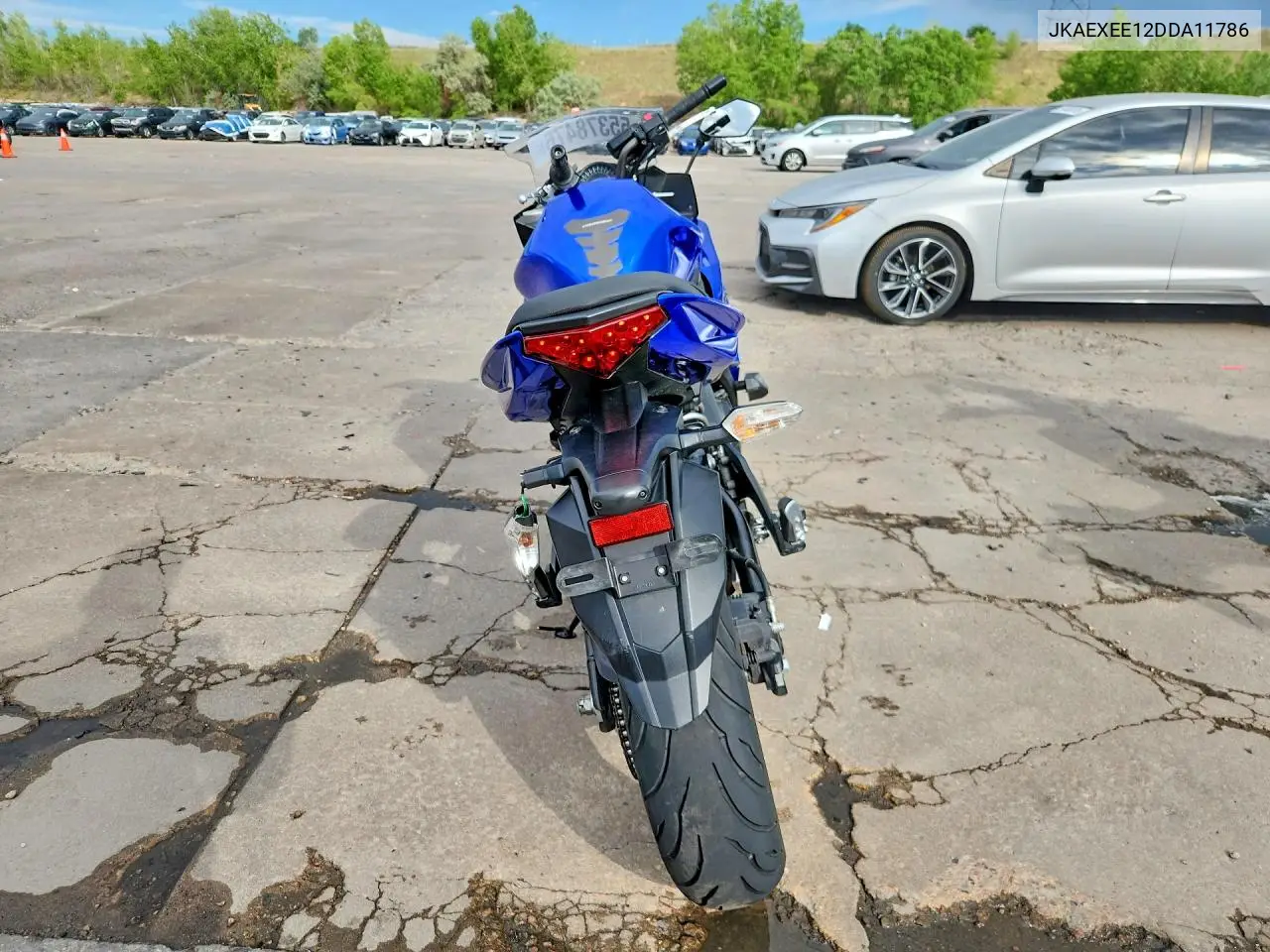2013 Kawasaki Ex650 E VIN: JKAEXEE12DDA11786 Lot: 55378476
