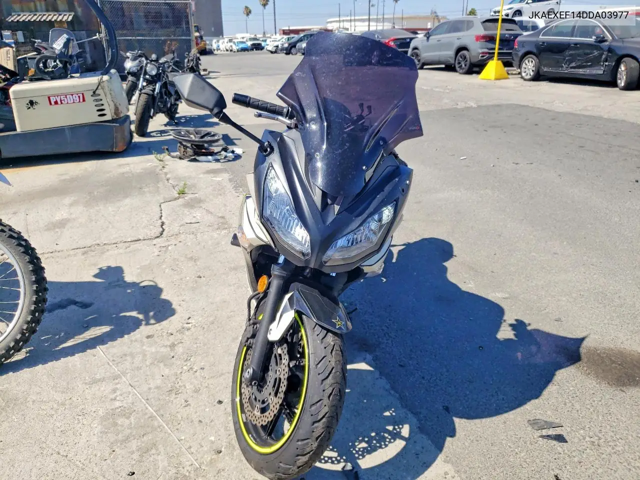 2013 Kawasaki Ex650 F VIN: JKAEXEF14DDA03977 Lot: 58235206