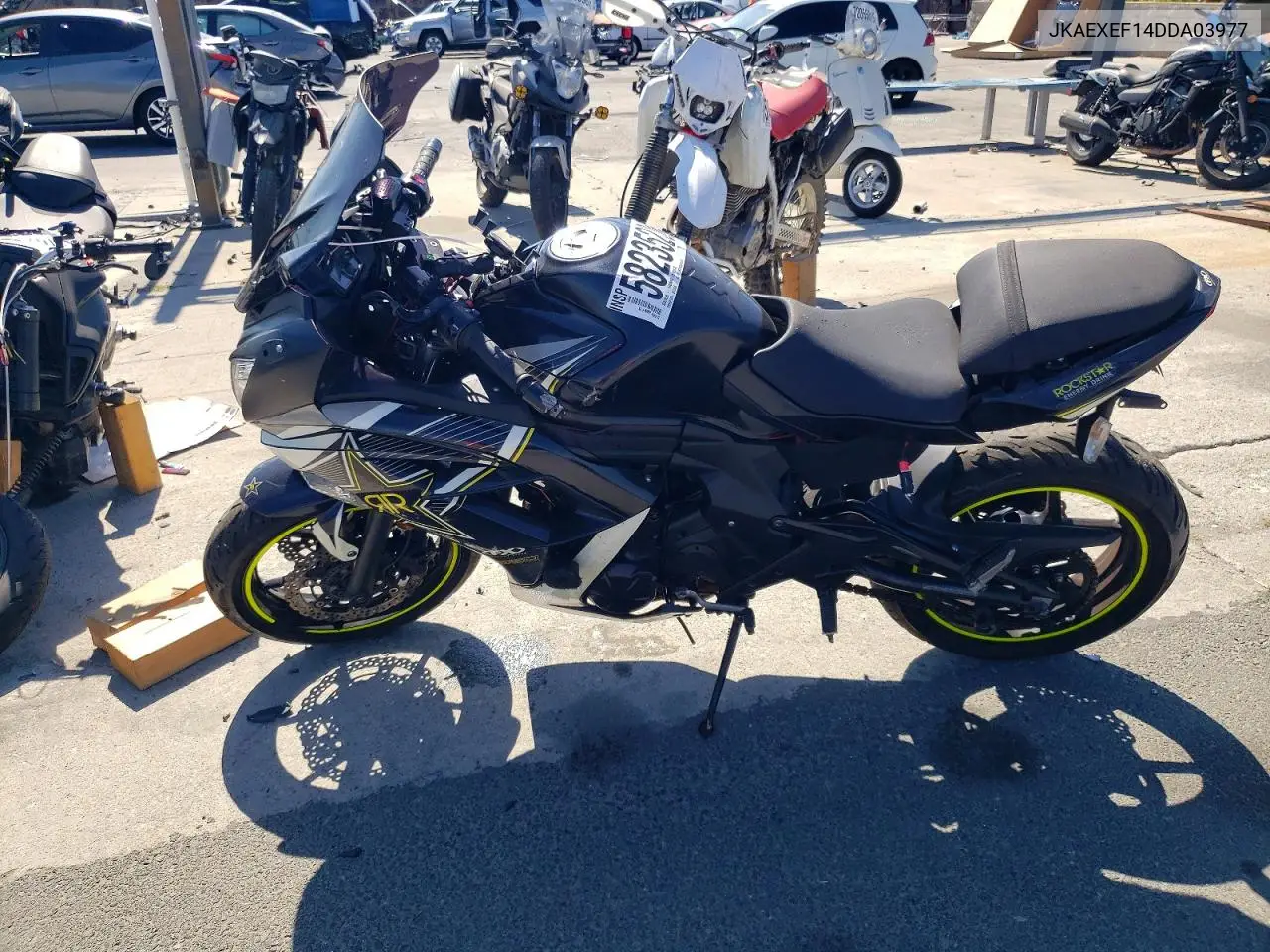 2013 Kawasaki Ex650 F VIN: JKAEXEF14DDA03977 Lot: 58235206