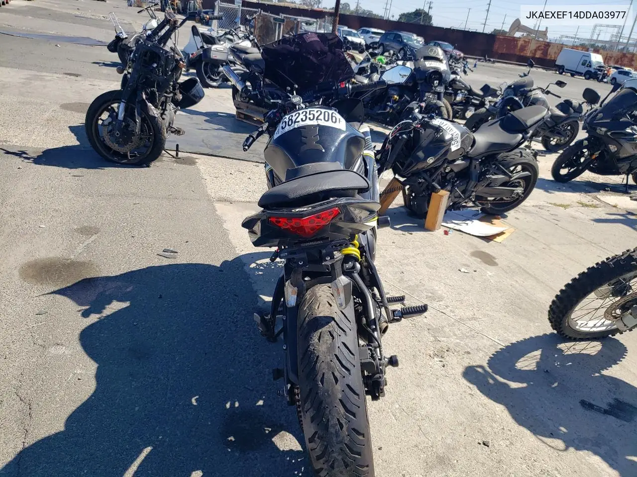 2013 Kawasaki Ex650 F VIN: JKAEXEF14DDA03977 Lot: 58235206