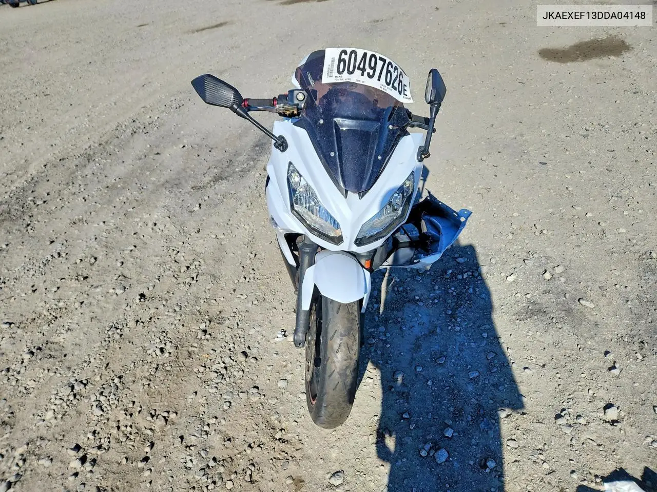 2013 Kawasaki Ex650 F VIN: JKAEXEF13DDA04148 Lot: 60497626