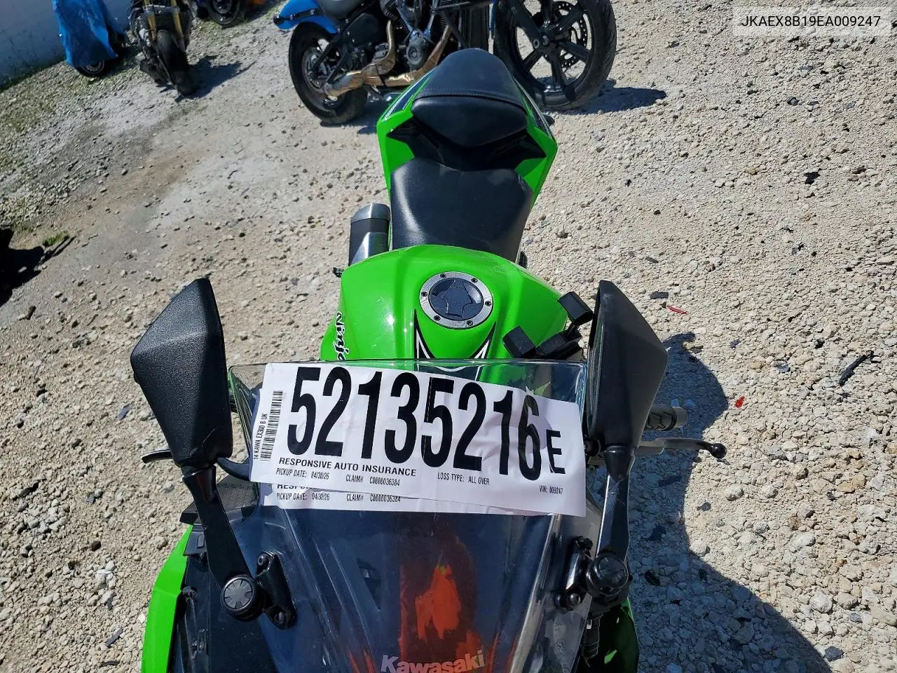 2014 Kawasaki Ex300 B VIN: JKAEX8B19EA009247 Lot: 52135216