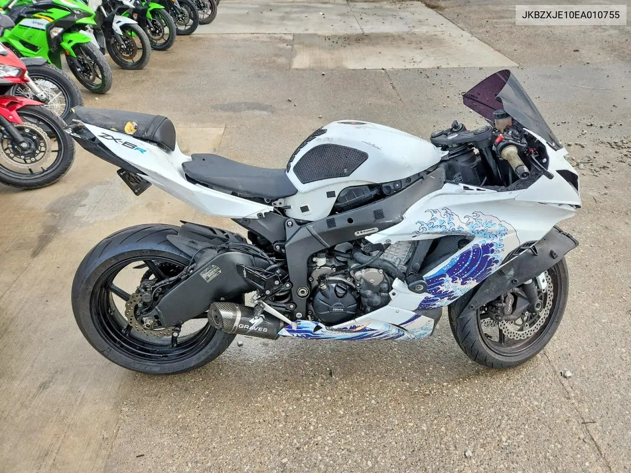 2014 Kawasaki Zx636 E VIN: JKBZXJE10EA010755 Lot: 54447986