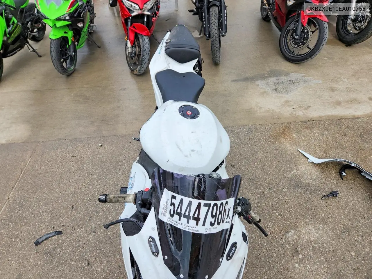 2014 Kawasaki Zx636 E VIN: JKBZXJE10EA010755 Lot: 54447986