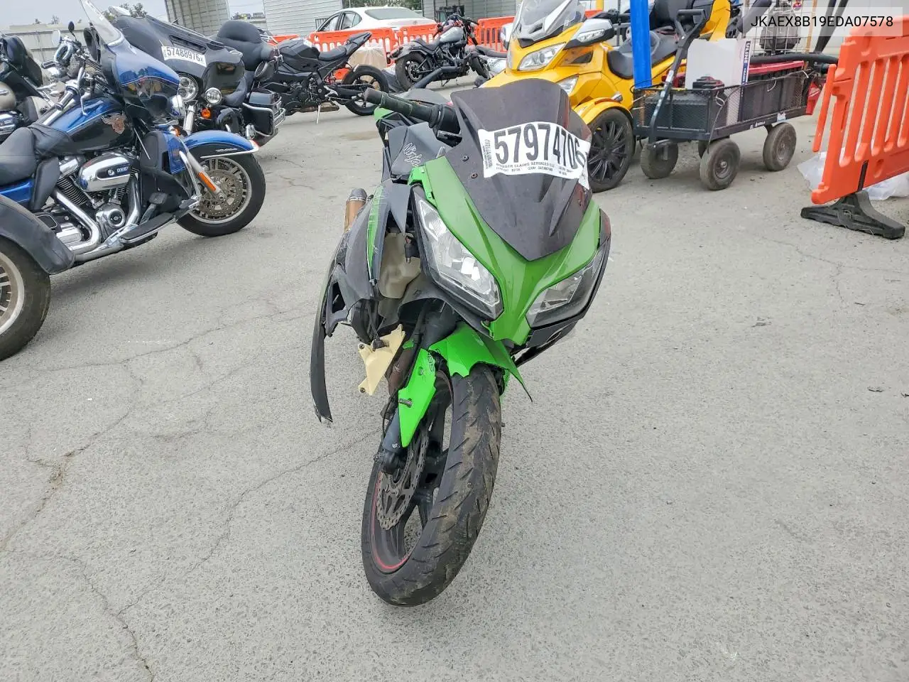 2014 Kawasaki Ex300 B VIN: JKAEX8B19EDA07578 Lot: 57974706