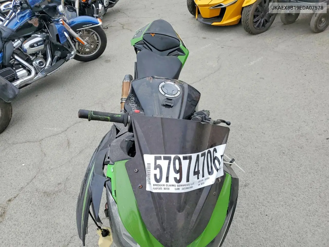 2014 Kawasaki Ex300 B VIN: JKAEX8B19EDA07578 Lot: 57974706