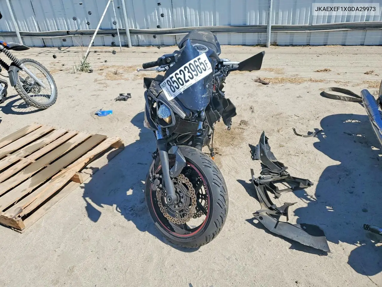 2016 Kawasaki Ex650 F VIN: JKAEXEF1XGDA29973 Lot: 85623965
